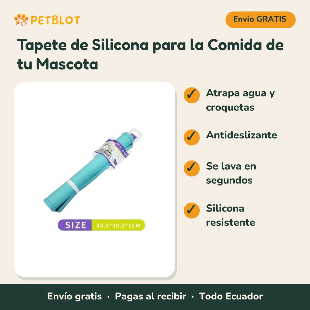 Tapete de Silicona para la Comida de tu Mascota