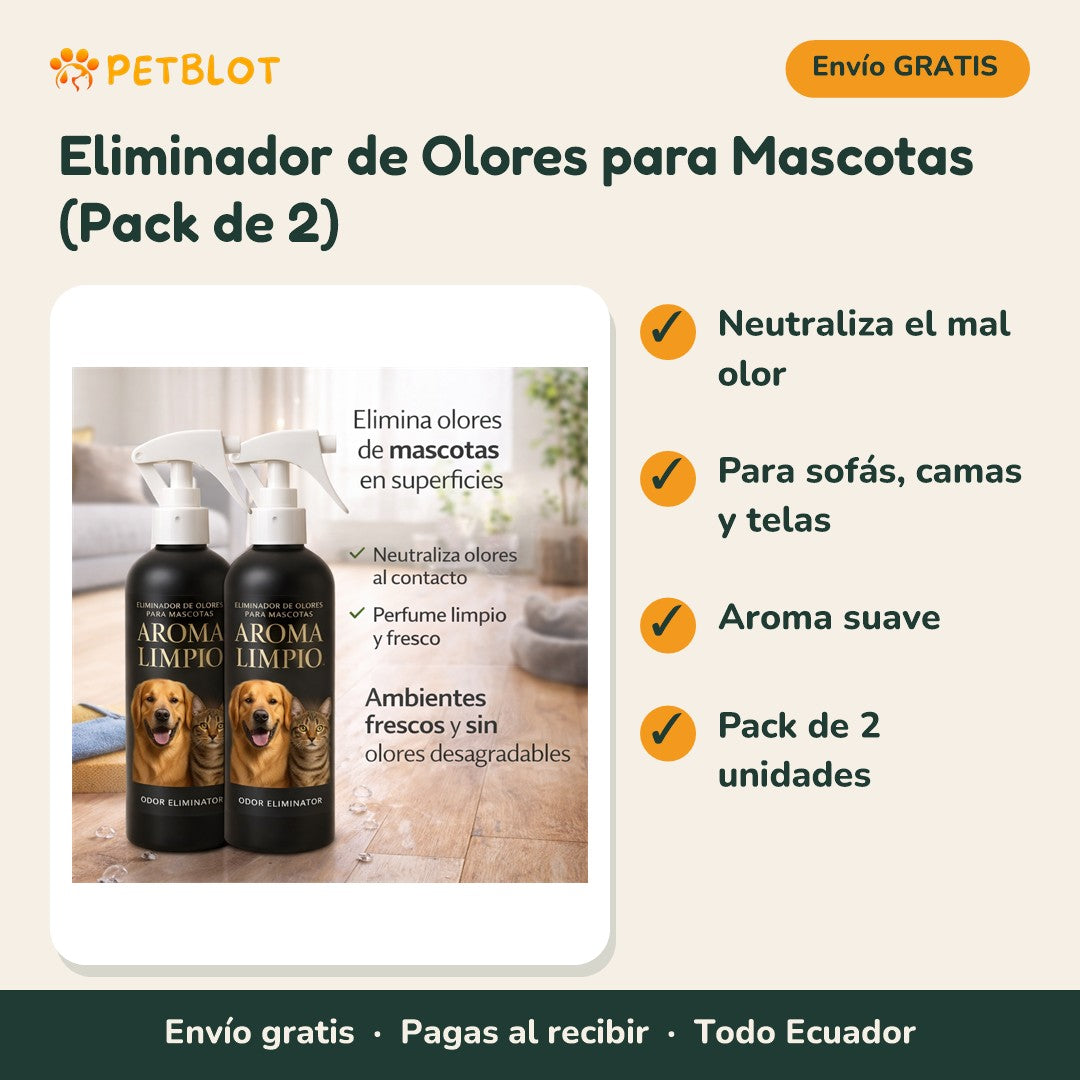 Eliminador de Olores para Mascotas (Pack de 2)