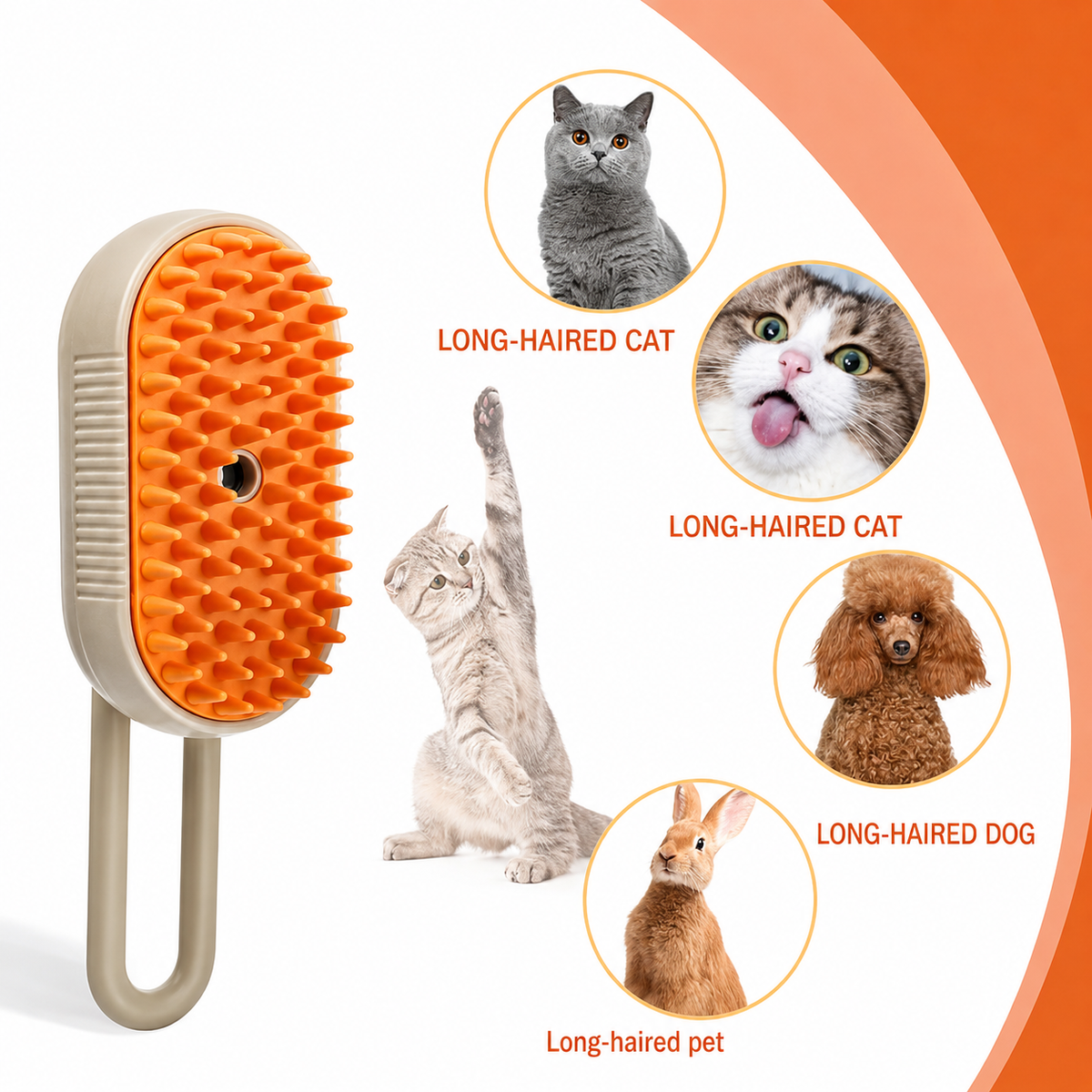Combo Aspiradora Inalámbrica + Cepillo de Vapor para Mascotas – foto 2
