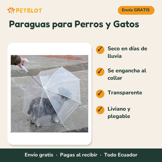 Paraguas para Perros y Gatos